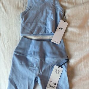 ALO Yoga Light Blue Athletic Shorts